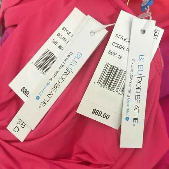 BLEU ROD BEATTIE KORE UNDERWIRE CROSS BACK BIKINI TOP AND BIKINI BOTTOM - Picture 10 of 10